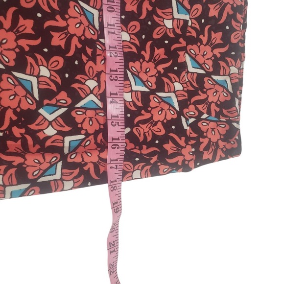 Lularoe‎ Tall & Curvy Leggings Womens Pink Black High Waist Floral Athleisure - Picture 6 of 9